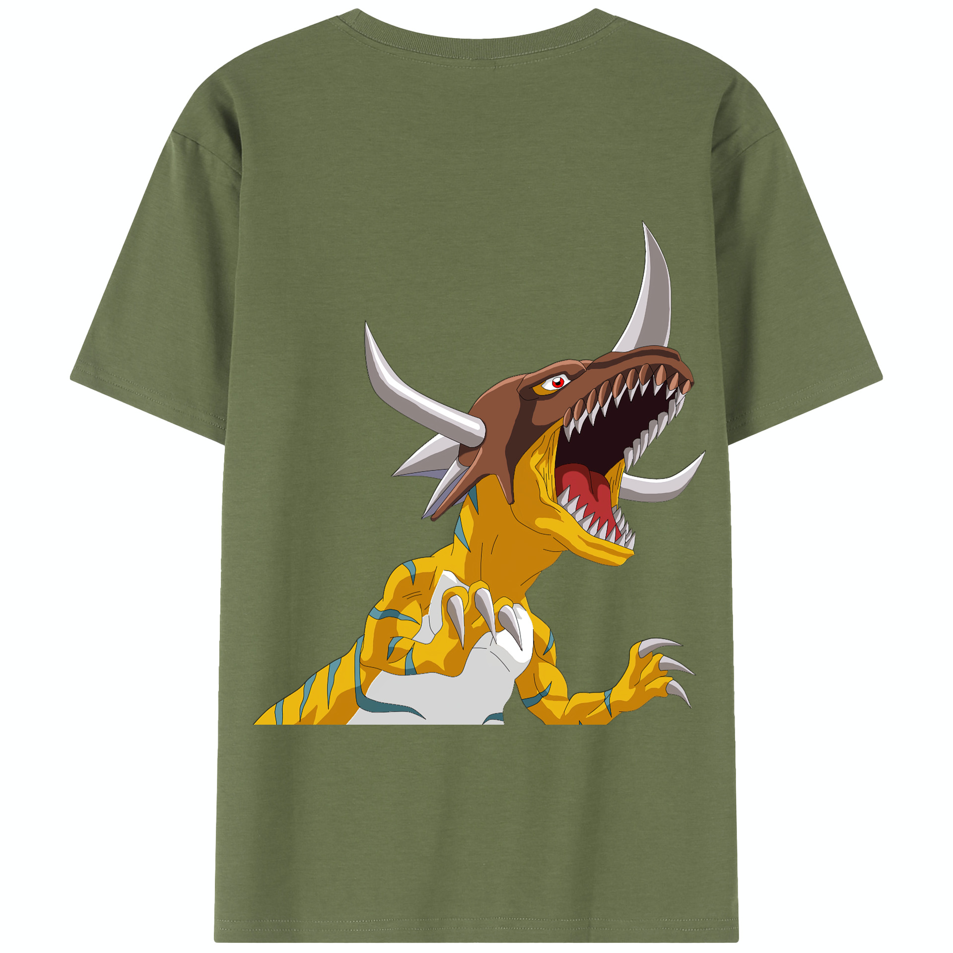 （画像用） Digimon デジタルモンスター/デジモン 綿100％半袖Tシャツ（背面プリント）